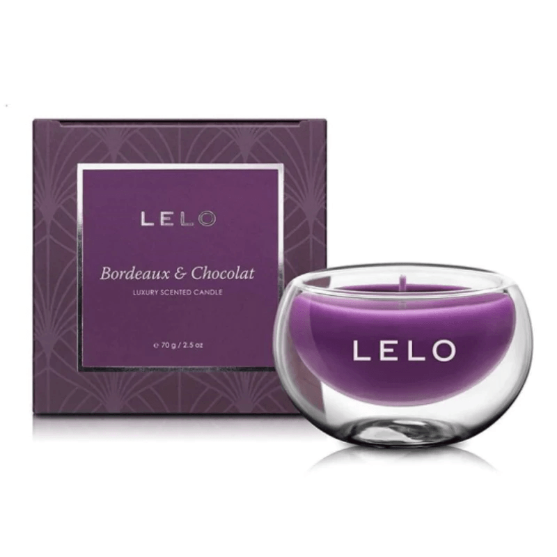 Lelo bordeaux & chocolat luxury scented candle 70 g 2.5 oz limited edition img #1