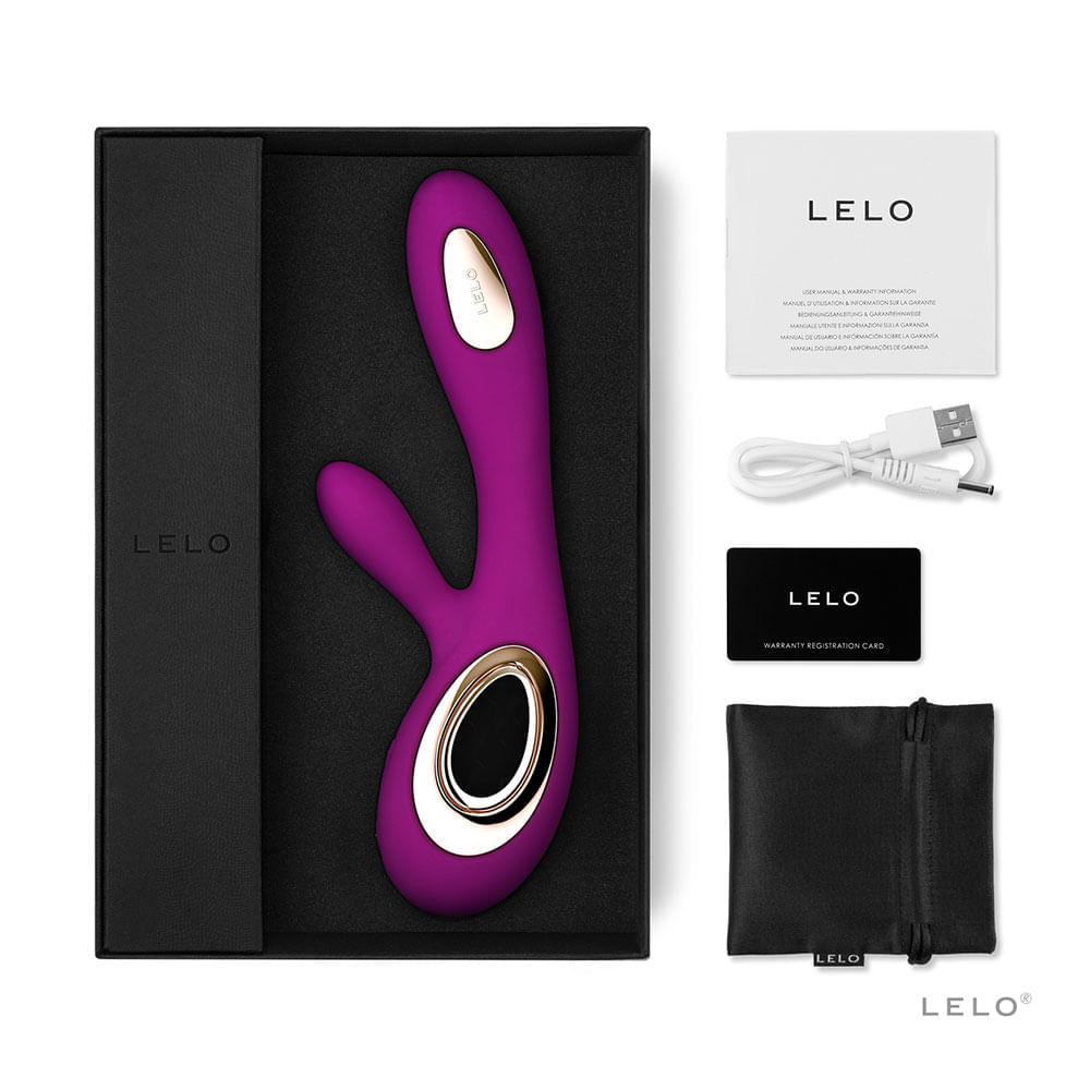 Vibrador rabbit soraya wave lelo morado img #4