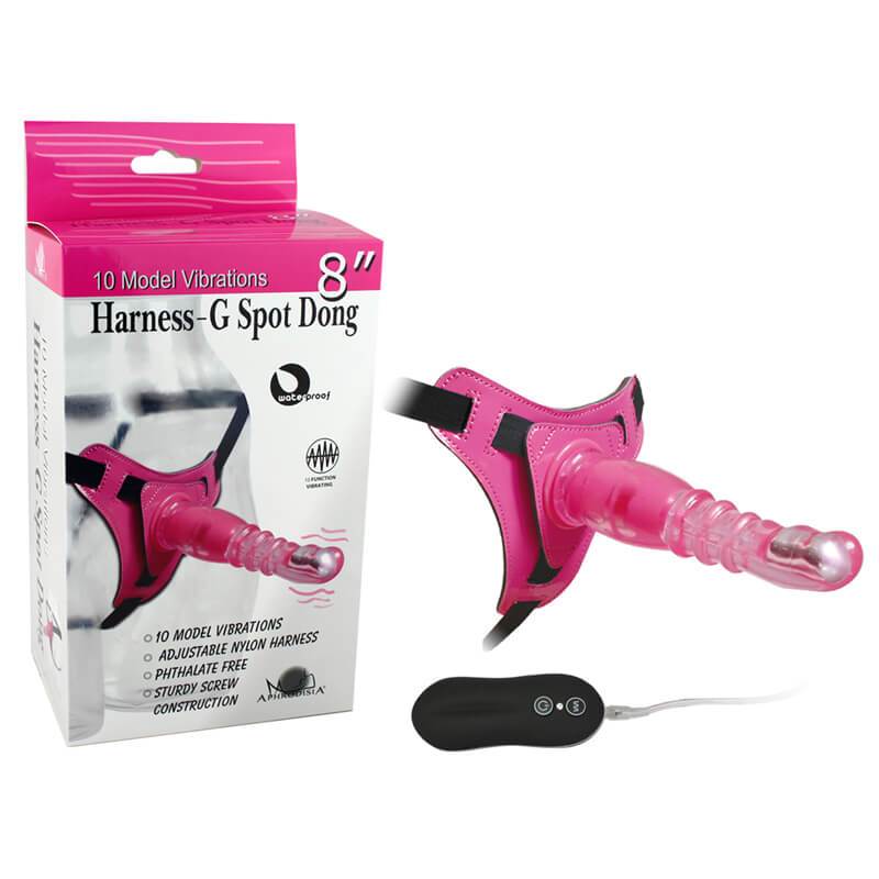 Arnes strapon vibrador camtoyz heby fucsia img #1