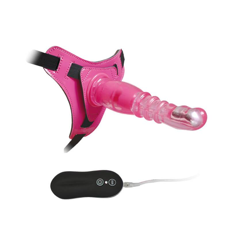 Arnes strapon vibrador camtoyz heby fucsia img #2
