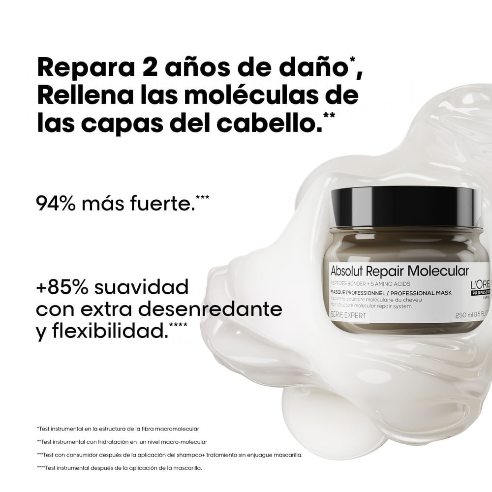Mascarilla Reparadora Absolut Repair Molecular - Loreal Professionnel img #3