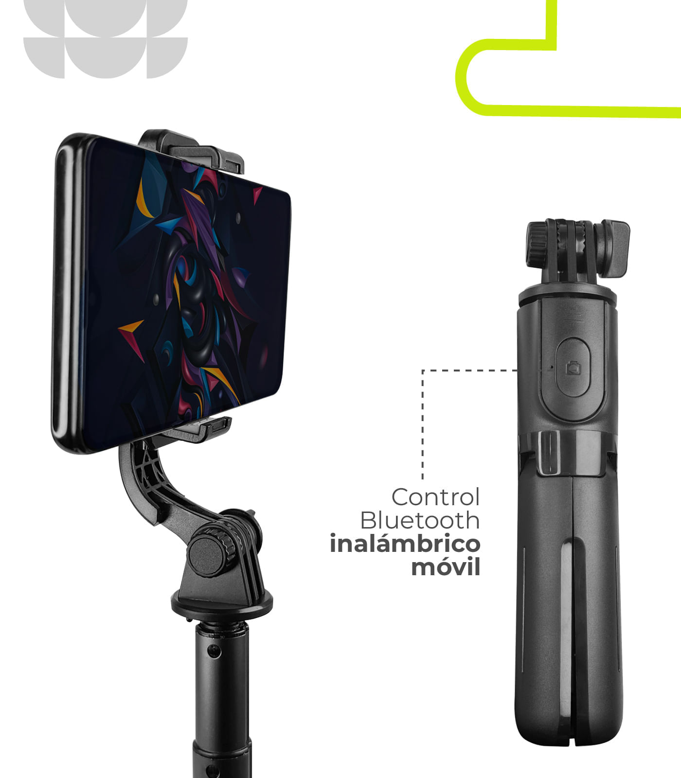 Mini Palo de Selfie Monopod Con Control Bluetooth img #3