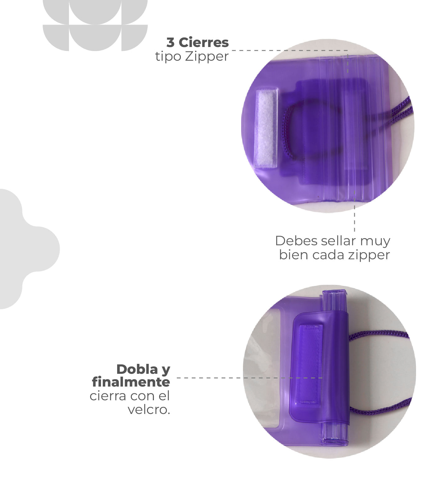 Bolsa de Agua Sumergible Morado img #5