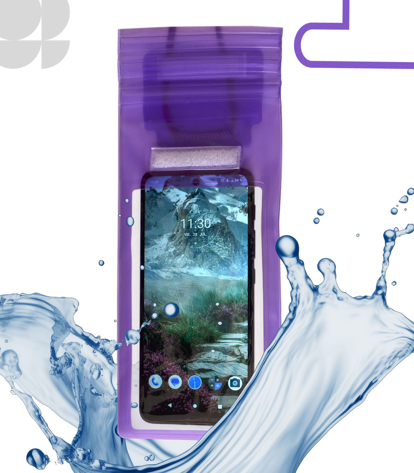 Bolsa de Agua Sumergible Morado img #2