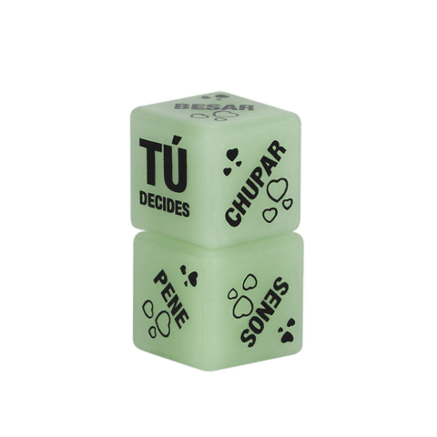 Dados eroticos kiss me luminosos x 2 img #2