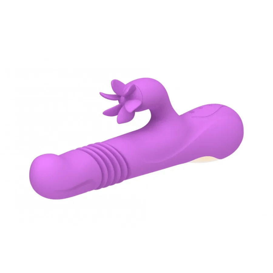 Vibrador doble estimulación arya telescopic rotation tongue img #3