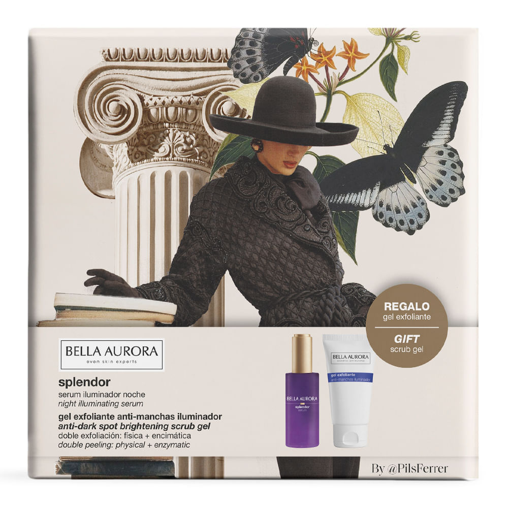 Kit Splendor Serum Iluminador Nocturno + Gel Exfoliante - Bella Aurora img #3
