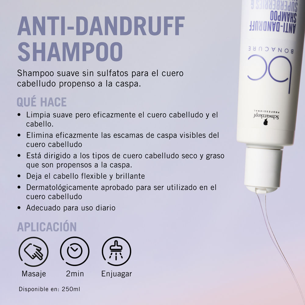 Scalp Care Shampoo Anticaspa - Bonacure img #3