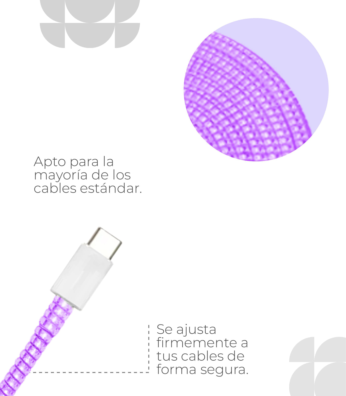 Cubre Cable Color Lila img #3