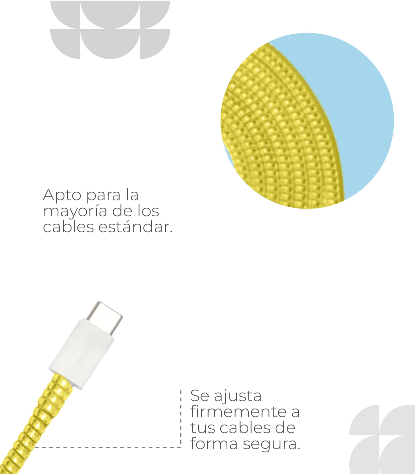 Cubre Cable Color Amarillo img #3