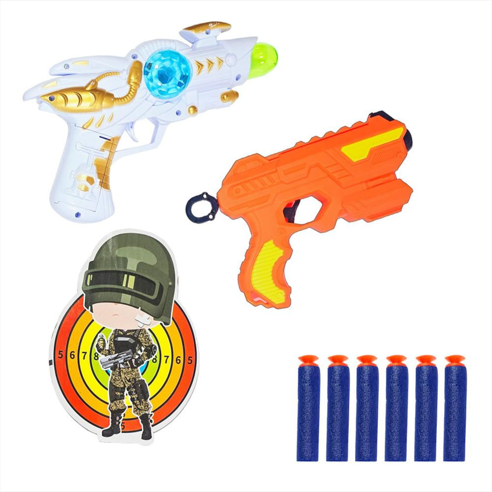 Pistola Lanza Dardos Nerf Multiples Juguete Tiro Al Exito