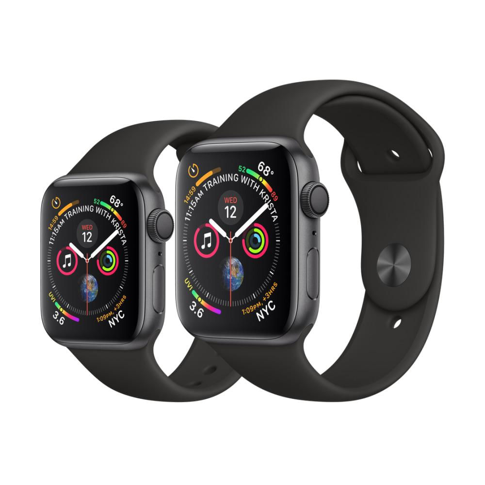Apple Watch Serie 4 Space Gray 44mm Black Sport Band GPS