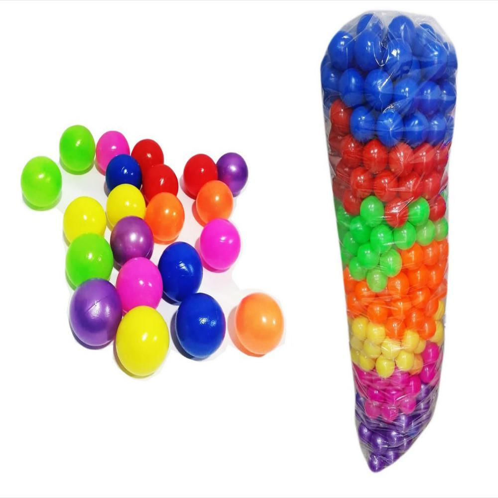 Pelotas Plasticas Para Piscina Brillantes De Colores Exito