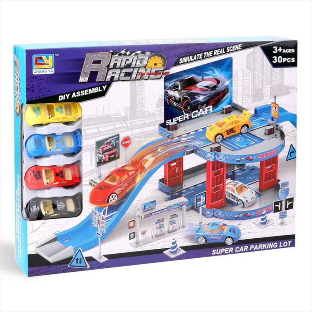 Pista Puente Carros Deportivo Carreras Racing Juguet Exito