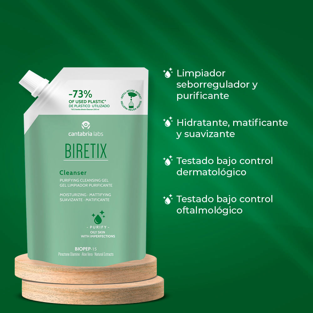 Biretix Cleanser Gel Limpiador Refill - Cantabria Labs img #2