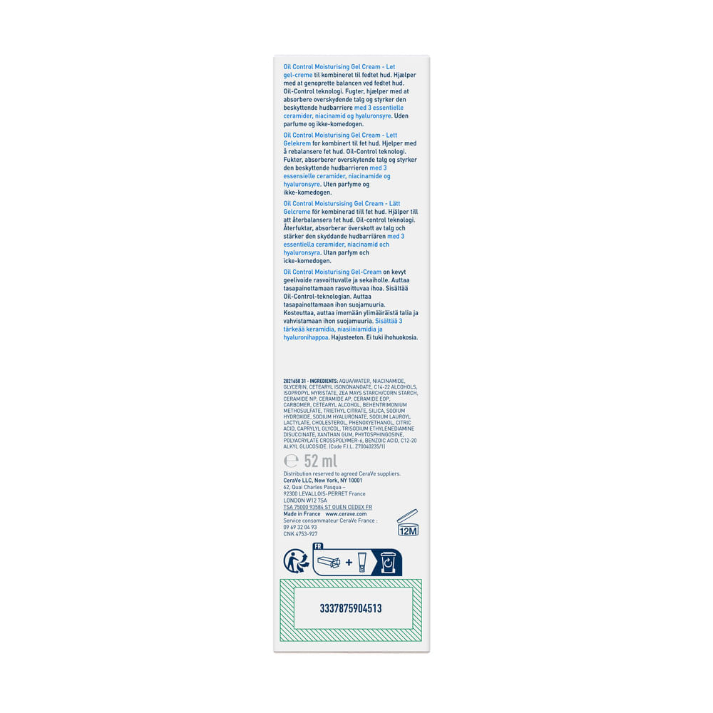 Gel Crema Oil Control - Cerave img #4
