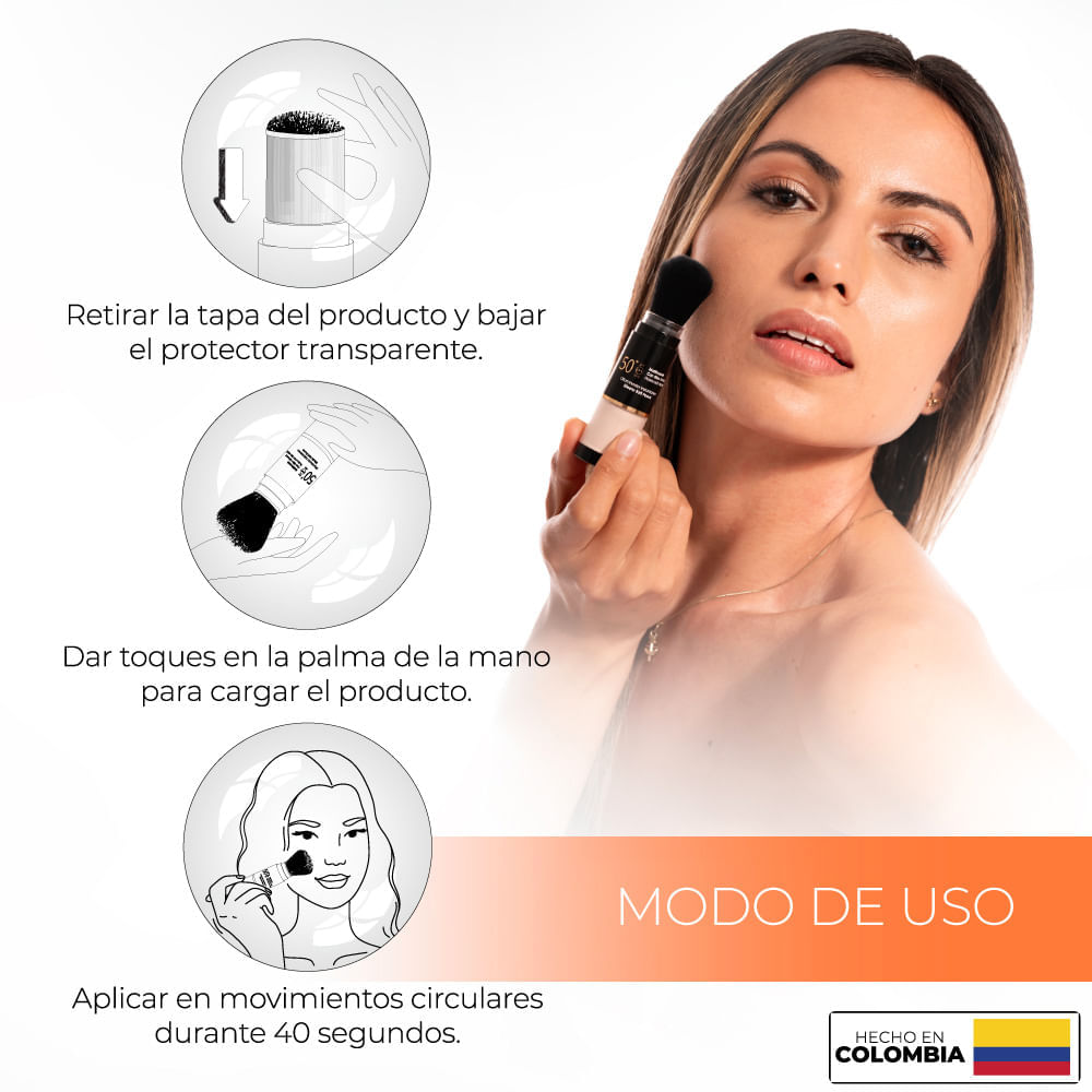 Sunstop Powder Brush SPF50 - Pharmaderm img #3