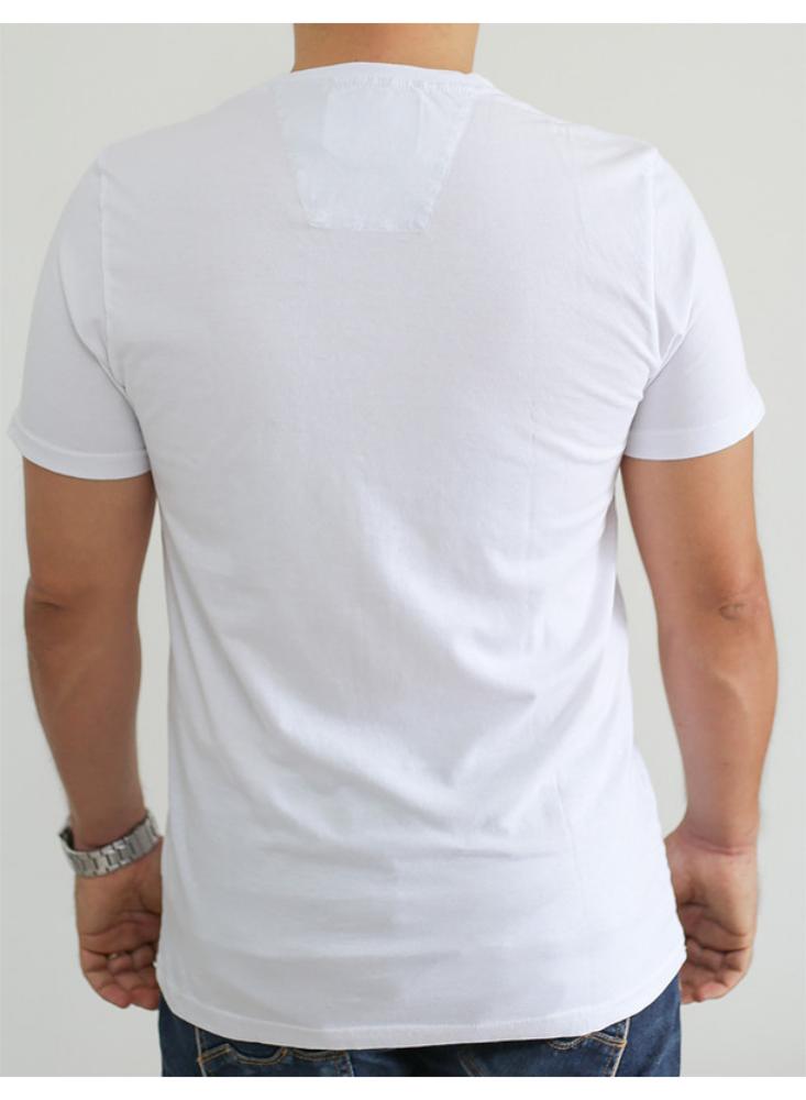Camiseta cuello redondo Blanca hombre Apostol L Blanco