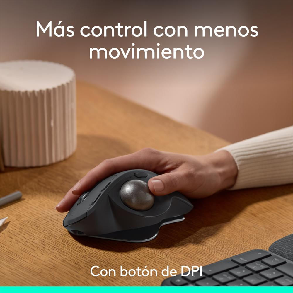 Mouse Logitech Mx Ergo S Trackball Inalámbrico Recar Éxito