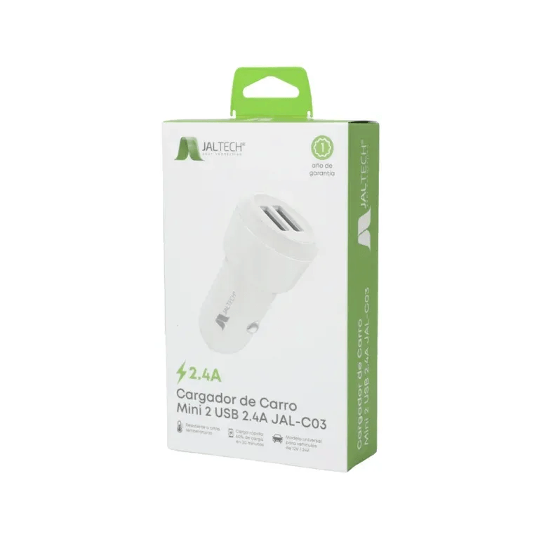 Cargador De Carro Mini 2 Usb 2.4a Jal C img #2