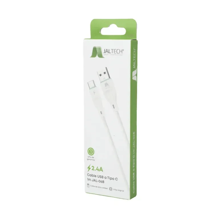 Cable Usb A Tipo C 1m Jal 06 Jaltech blanco img #2