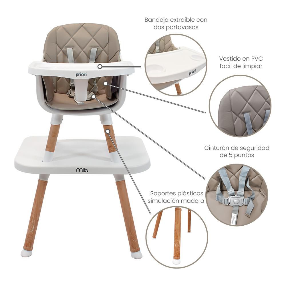 Comedor Mila 6 En 1 PRIORI MILA BEIGE img #2