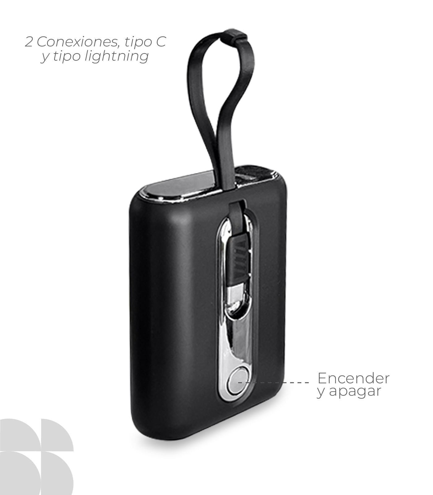 Power Bank De 10000 MH  K-A171 Negro img #2