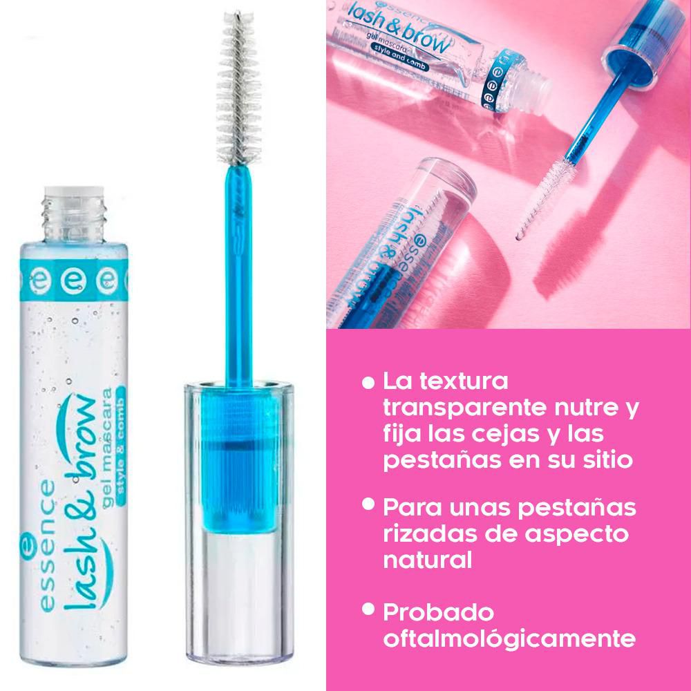 Pestañina ESSENCE Lash & brow lavable transparente (9  gr) img #5
