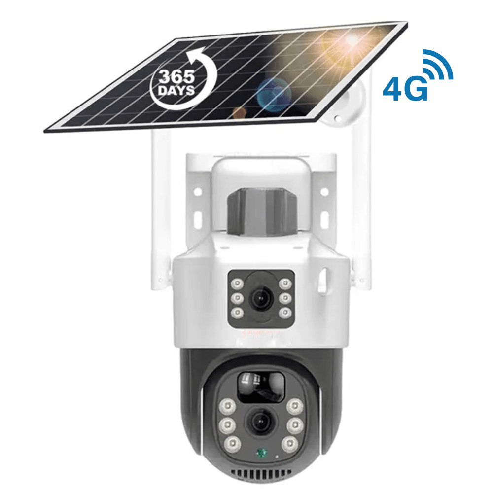 Cámara De Seguridad Ptz Solar 4g Wifi Doble Lente 6mpx Tp15 img #1