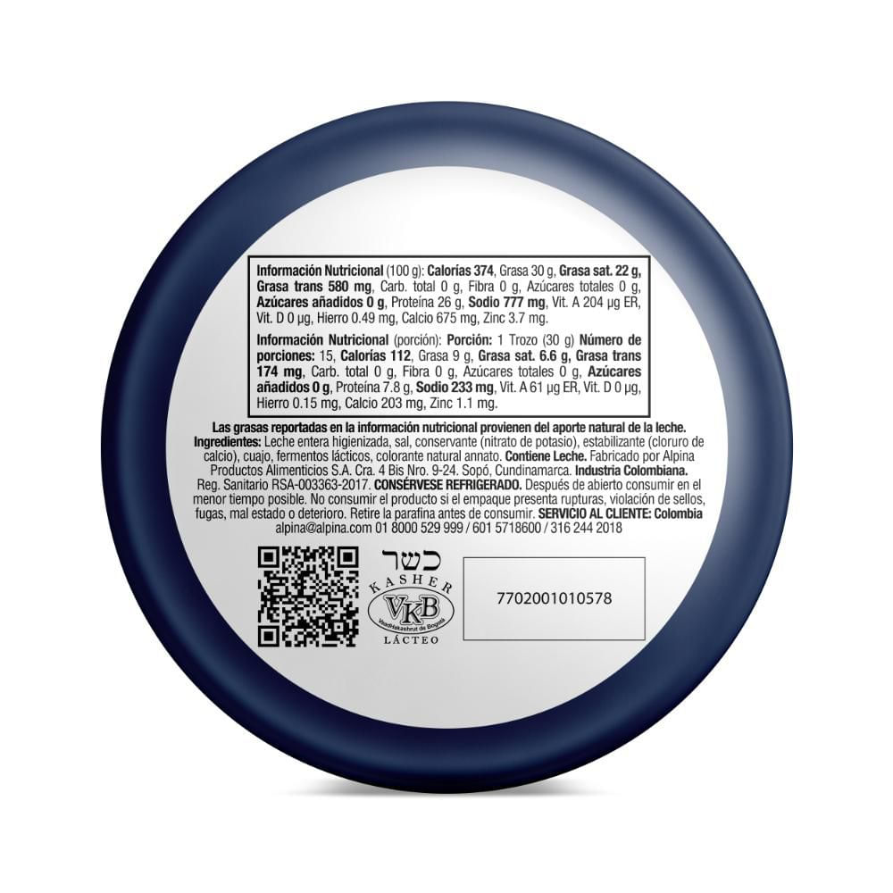 Queso Holandés Celebración ALPINA 450  gr img #2