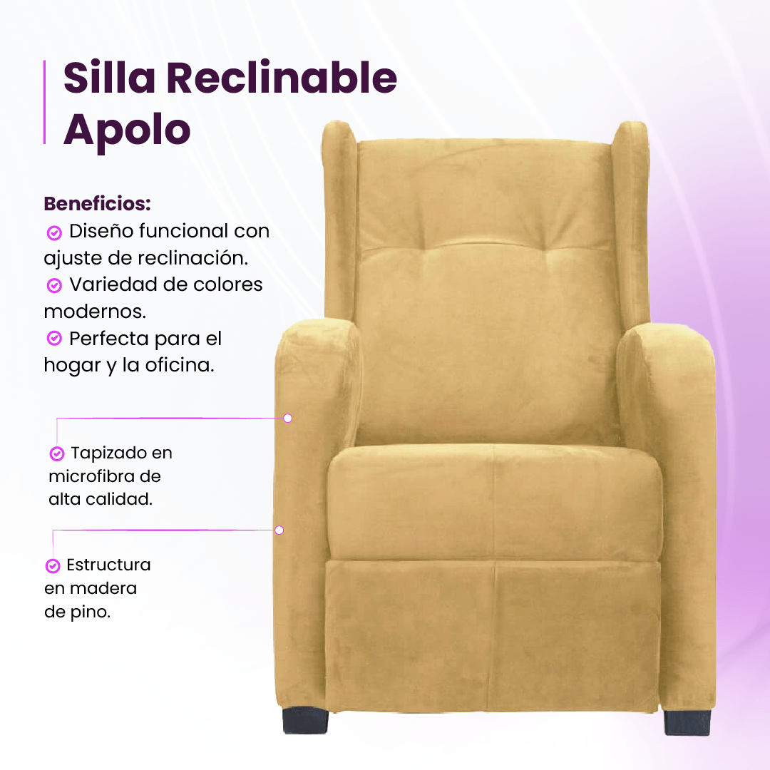 Silla Reclinable Hc Apolo Beige-1745584115564