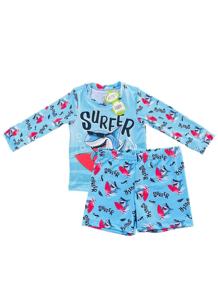 Vestido De Baño Para Bebe Niño 2 Piezas-1745849526300