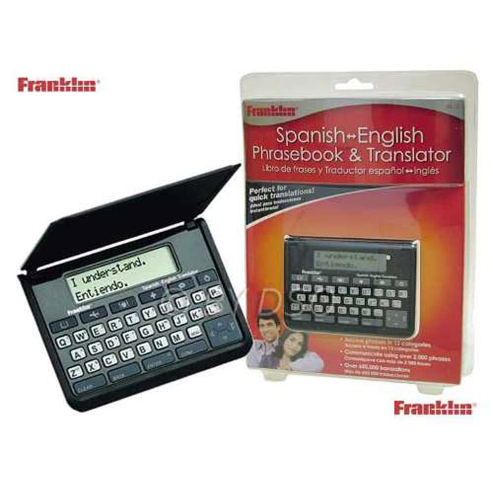 Traductor Franklin Tes 121 Espanol Ingles Libro De Frases Exito Exito Com