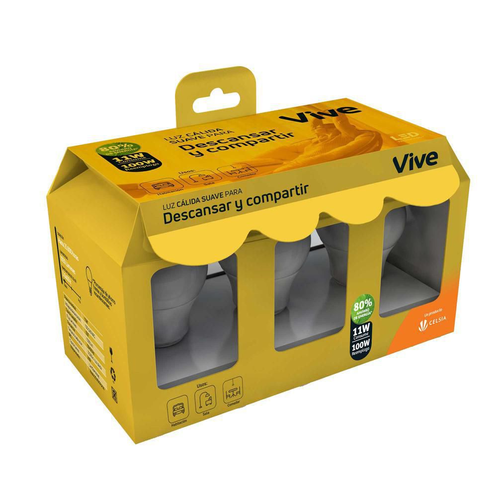 KIT BOMBILLA LED 11W CALIDA VIVE ICASAVIVEL img #2