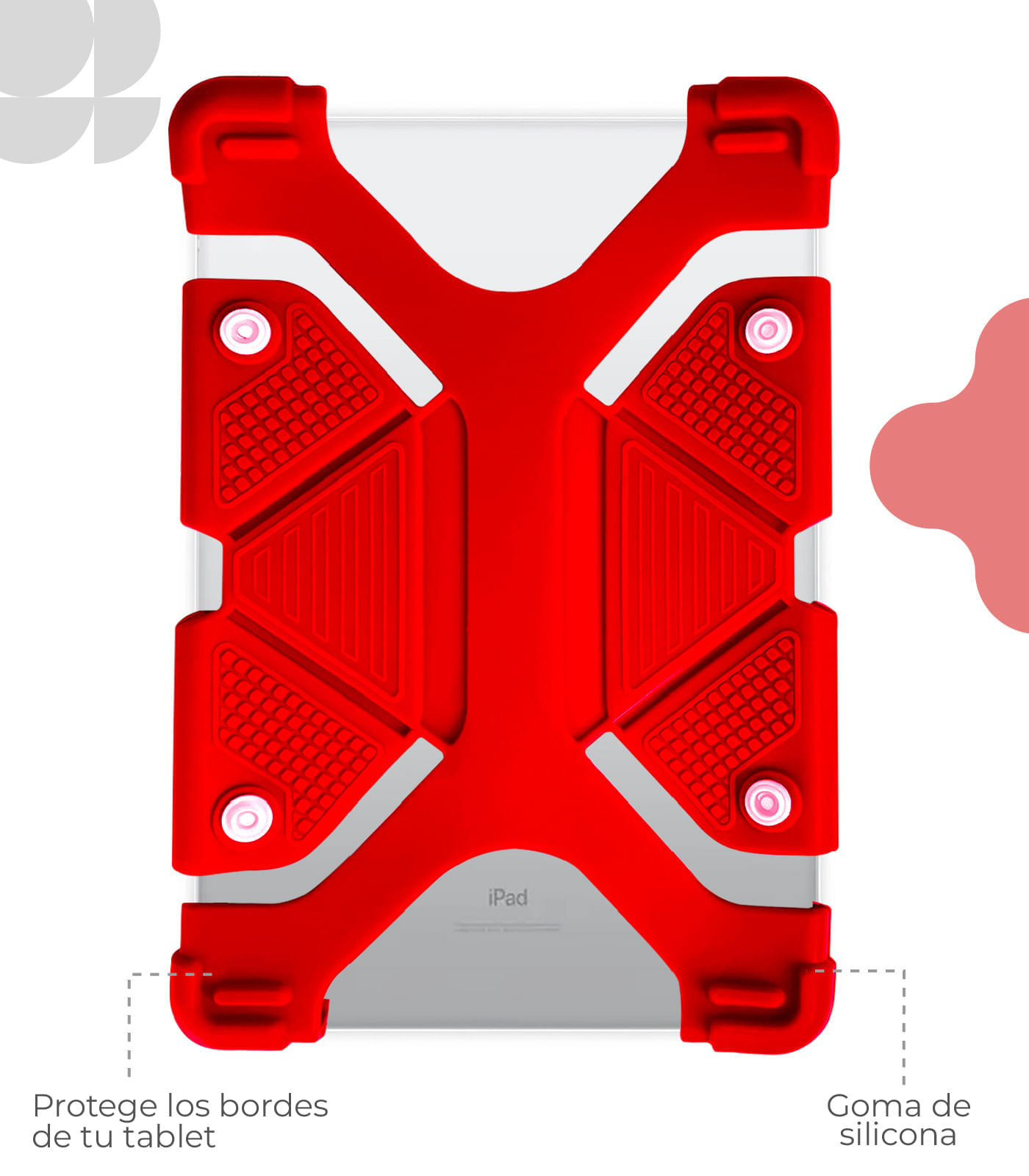 Case Universal de 7 a 8 pulgadas Rojo img #2