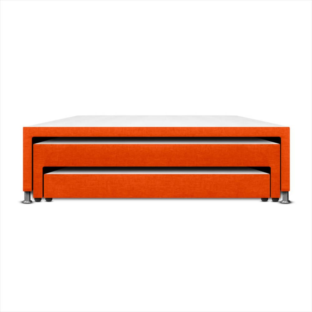 exito.com | Cama Nido Triplex Magic Class 90X190 Microfibra Orange