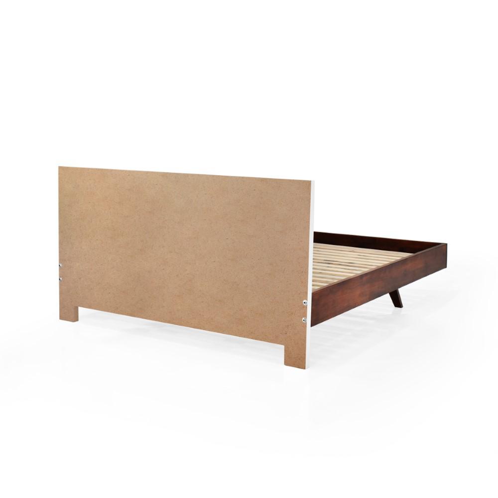Cama Lanus Queen Blanco Caramelo img #2