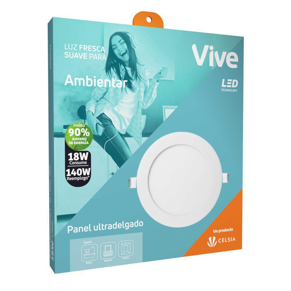 Panel Led incr 18W Luz fresca VIVE PI18W4K7L img #1