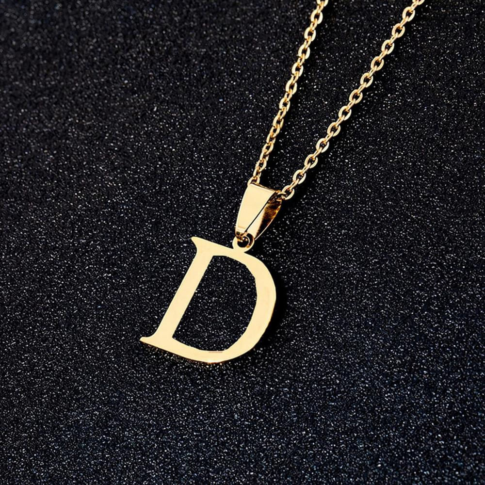 Collar Letra D Acero img #1