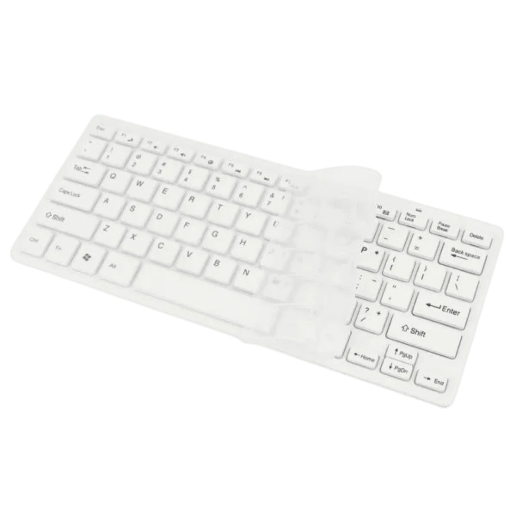 Combo Inalambrico Teclado Mouse Slim Blanco K03 img #3