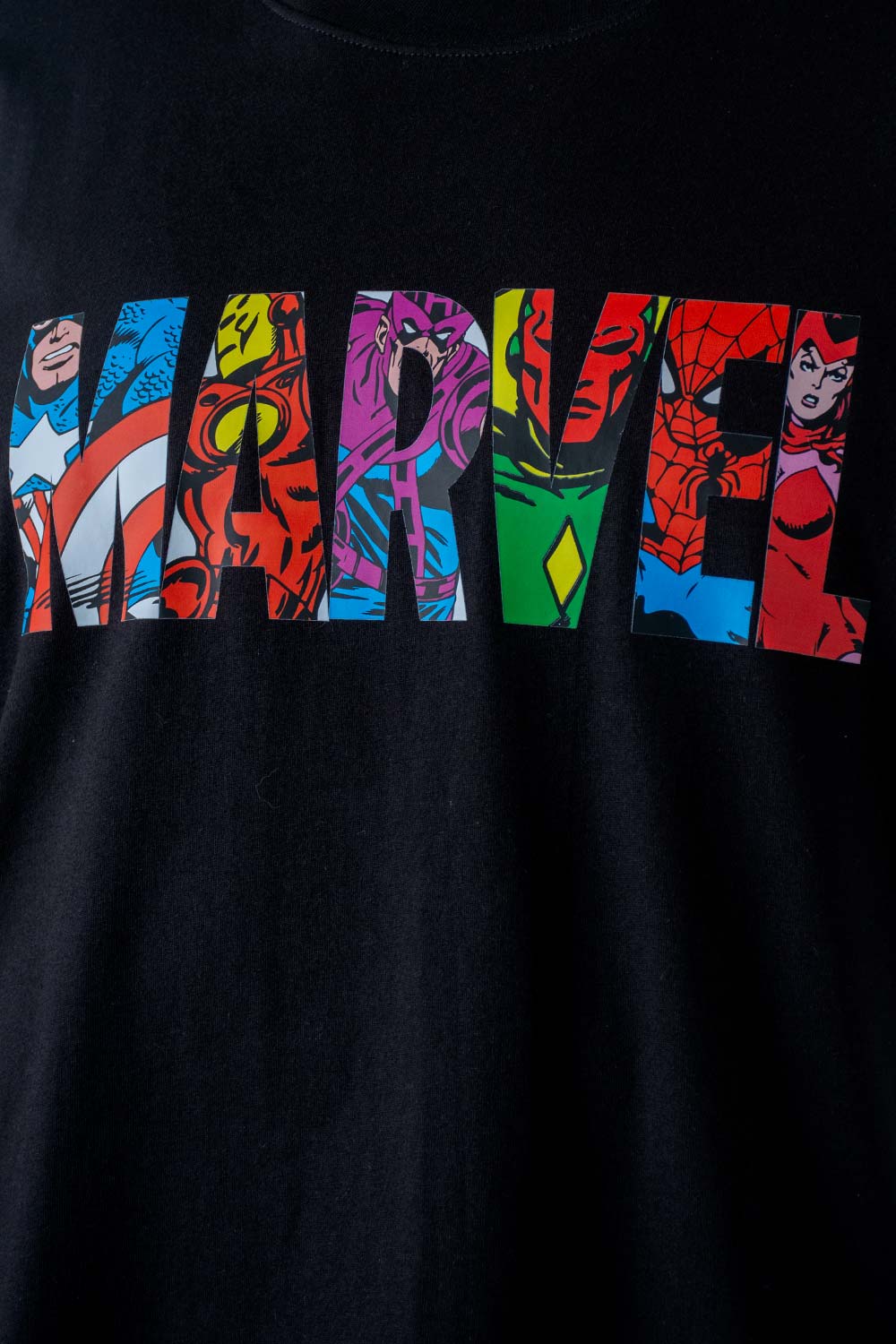 Camiseta Miniso Vengador Capitán Marvel Para Hombr Verano