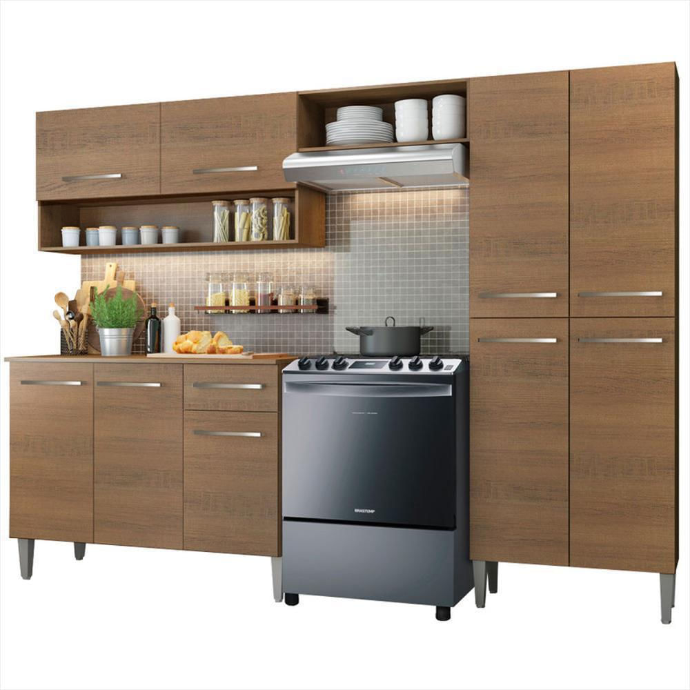 Cocina Integral Emilly Pop 2.30 Metros Marrón-1750335146359