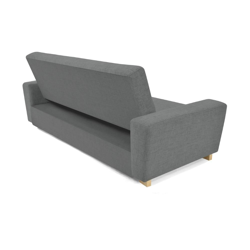 Sofacama Hamburgo Tela Poliéster Gris-1751049128031