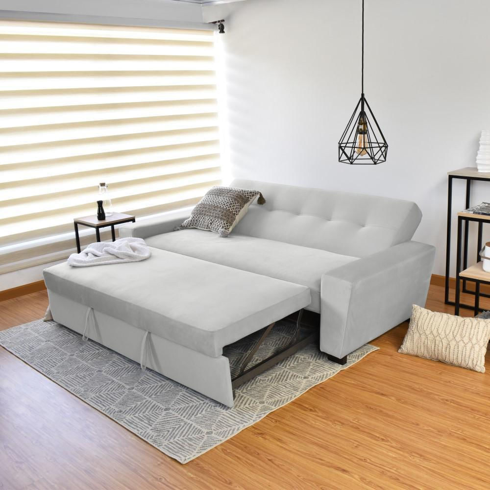 Sofá Cama Hamburgo En Tela Plata-1751049266298