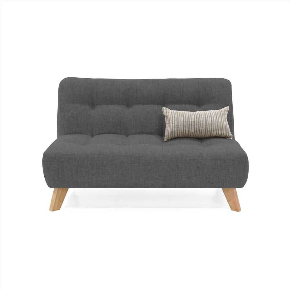 Sofá 2 Puestos Navara Tela Gris-1751049343287