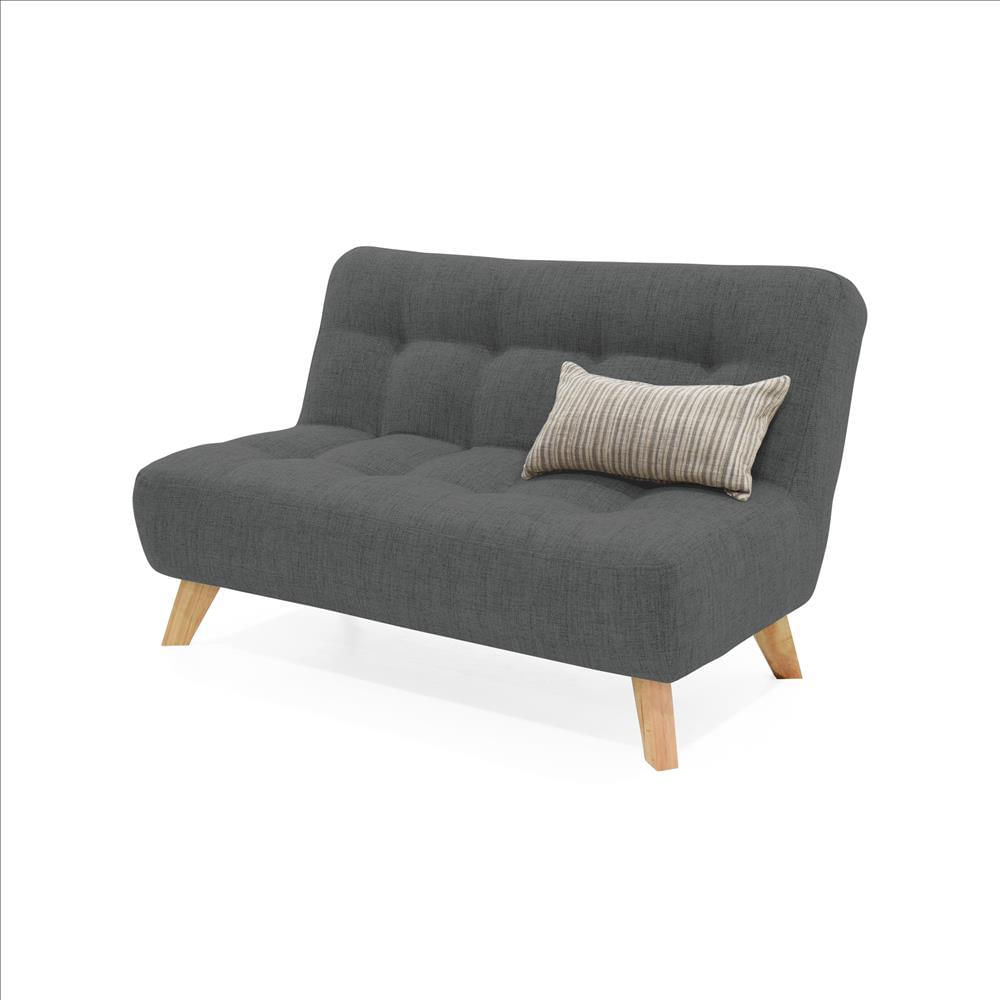 Sofá 2 Puestos Navara Tela Gris-1751049368012