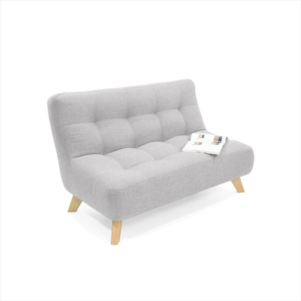 Sofá 2 Puestos Navara Tela Plata Patas Pino-1751049540786