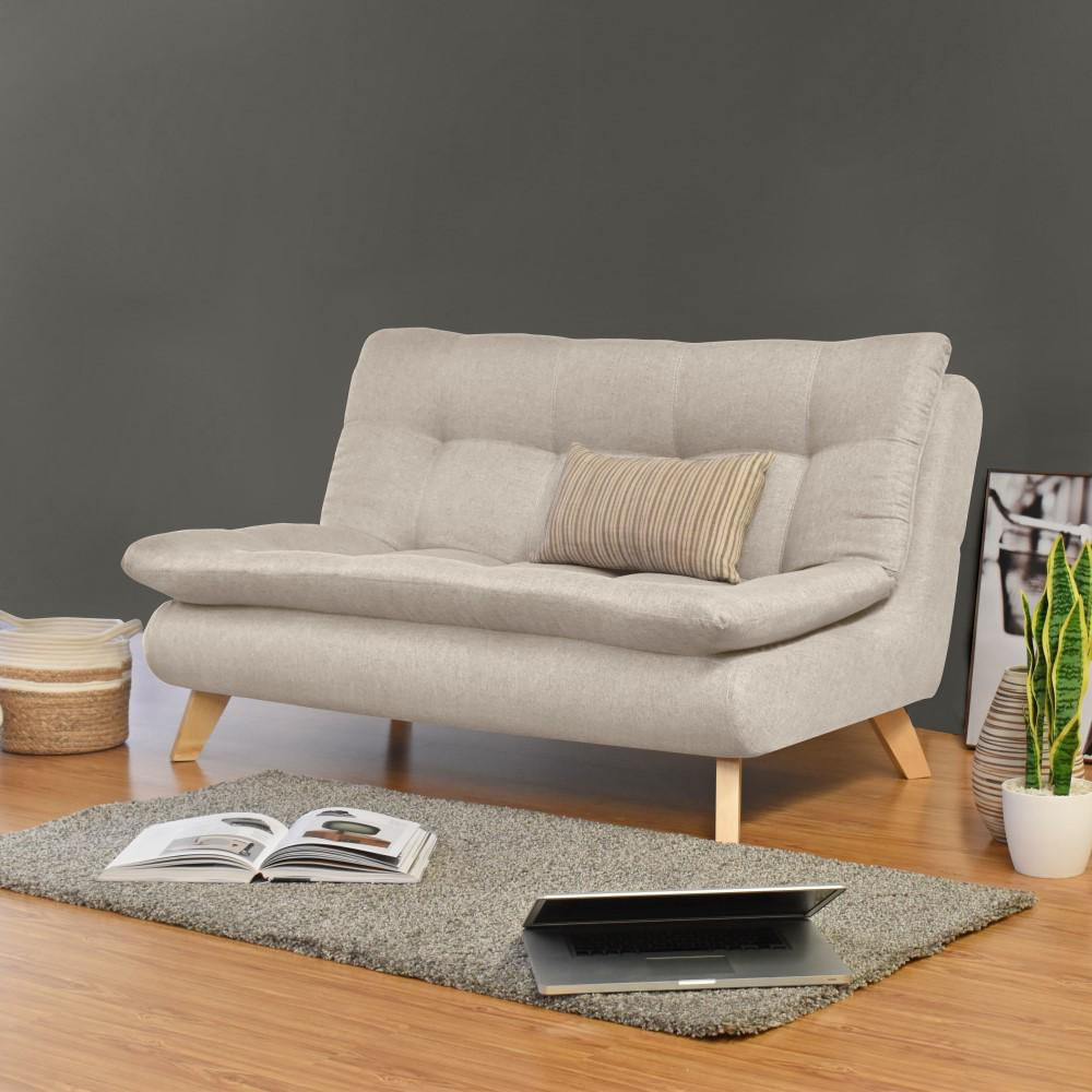 Sofá Toulouse Tela Poliéster Beige-1751049891509