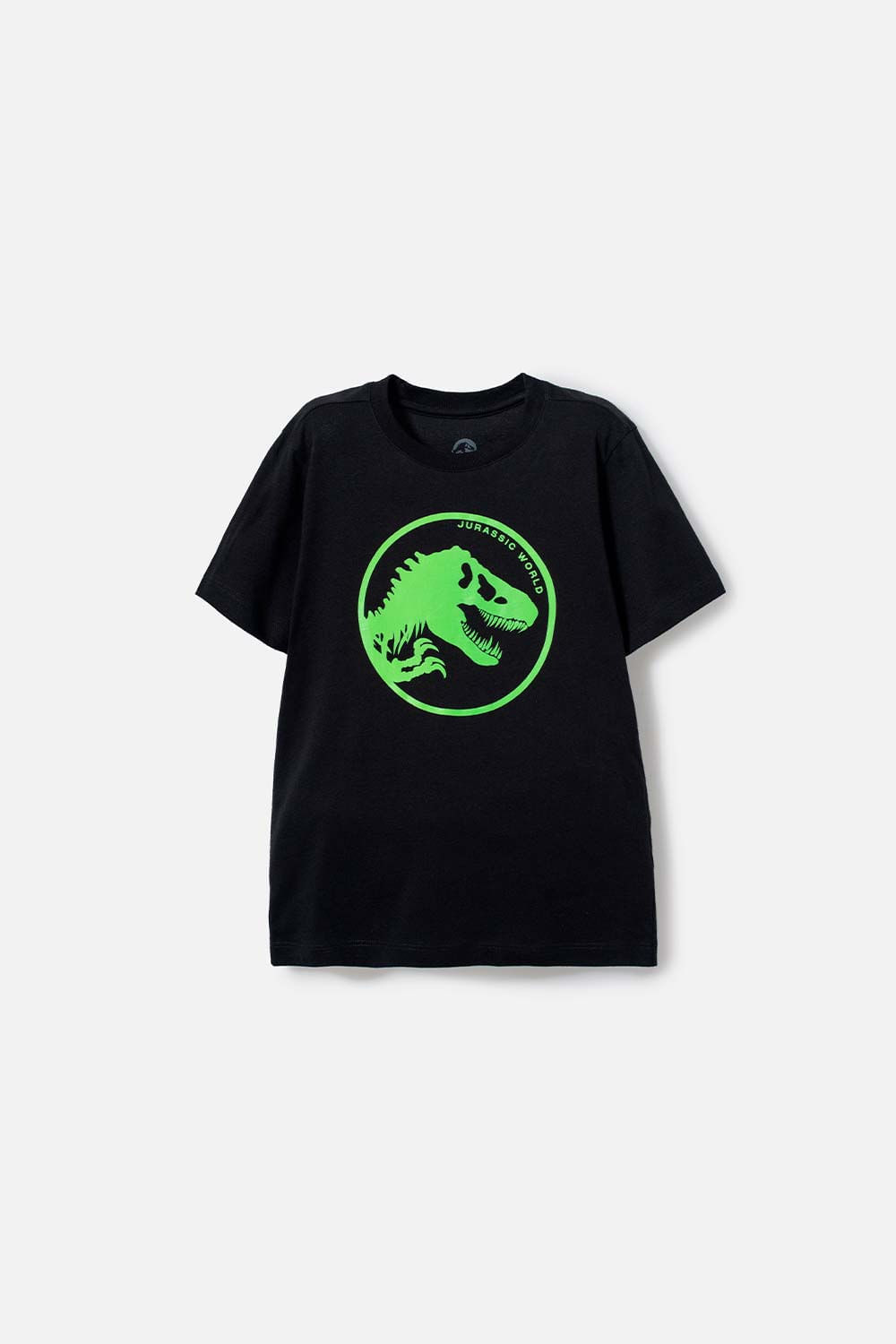 Camiseta de Jurassic World negra manga corta estampada para niño 10