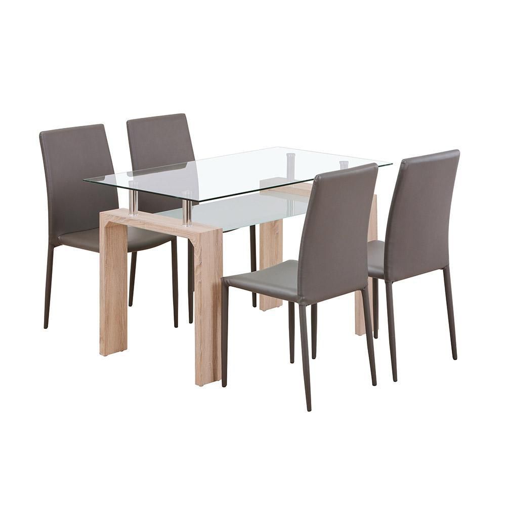 Comedor Diniza Gris 4 Puestos INVAL 27755 img #1